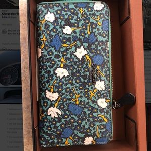 Coach floral pattern wallet